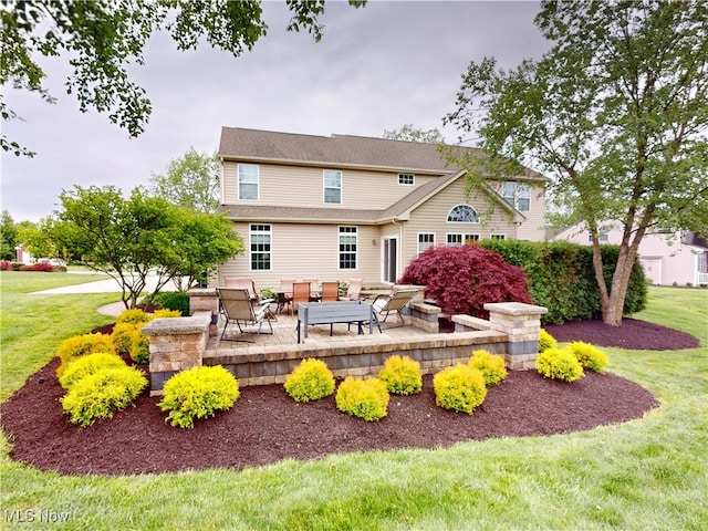 4171 Appleridge Ln, Richfield, OH 44286 - back of house featuring a patio and a yard