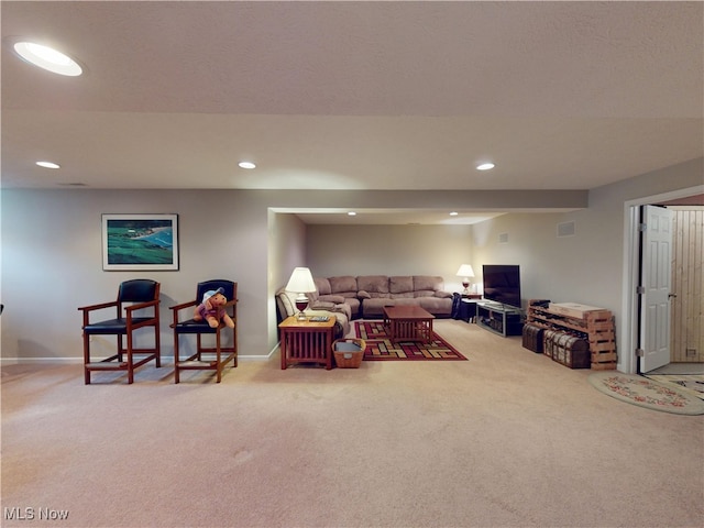 4171 Appleridge Ln, Richfield, OH 44286 - carpeted living room with recessed lighting and baseboards