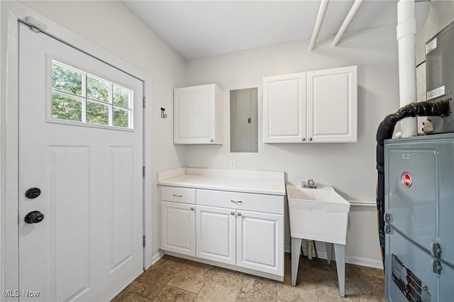 2450 Tremont Ave, Cleveland, OH 44113 - laundry area with electric panel and baseboards