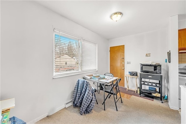 432-434 N Main St, Munroe Falls, OH 44262 - dining space with carpet flooring and baseboards