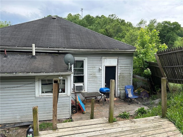 1103 Sharon Ave, Zanesville, OH 43701 - wooden terrace with grilling area