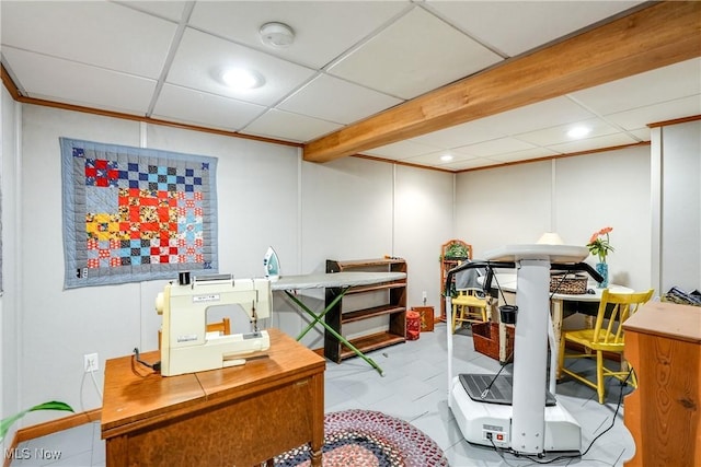 3690 Dornoch Dr, Wooster, OH 44691 - office space with recessed lighting and tile patterned floors