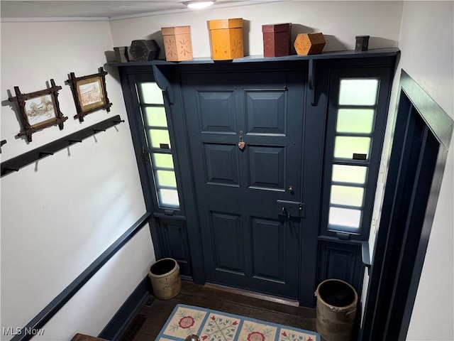 199 E 3rd St, Zoar, OH 44697 - entrance foyer featuring dark wood-style floors