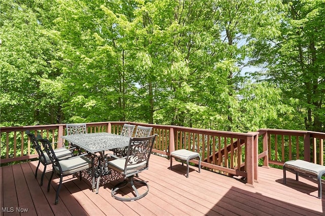3563 Saint Andrews Ln, Richfield, OH 44286 - wooden deck featuring outdoor dining area