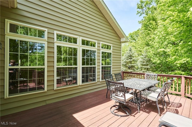 3563 Saint Andrews Ln, Richfield, OH 44286 - wooden terrace with outdoor dining space