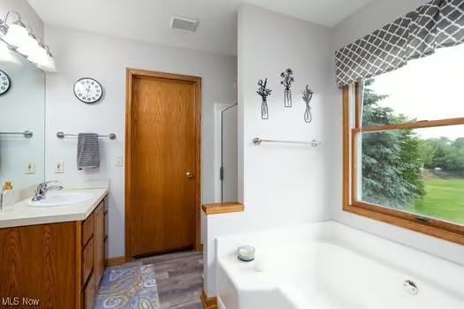 1339 Harmony Dr, Wadsworth, OH 44281 - full bathroom featuring vanity and a garden tub