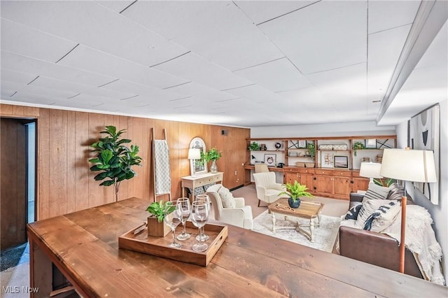 298 W Chestnut St, Lisbon, OH 44432 - living area with wooden walls