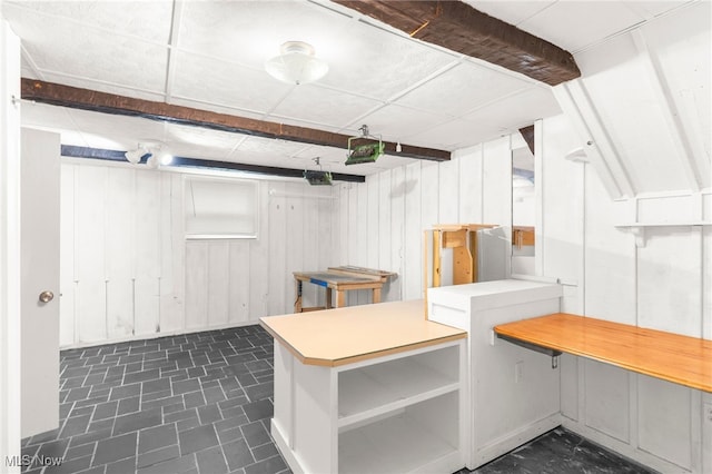17801 Ellsworth Rd, Lake Milton, OH 44429 - finished basement featuring wood walls