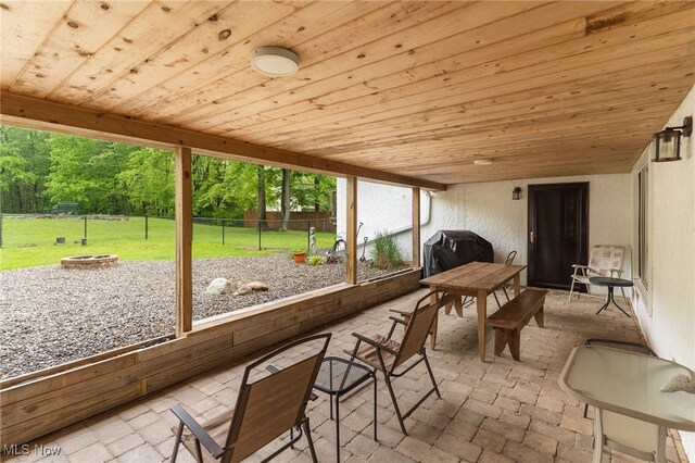 17801 Ellsworth Rd, Lake Milton, OH 44429 - sunroom / solarium with an outdoor fire pit