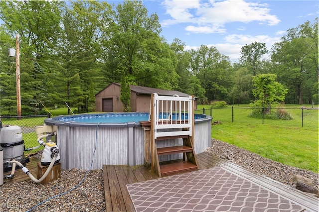 17801 Ellsworth Rd, Lake Milton, OH 44429 - view of pool featuring an outdoor structure
