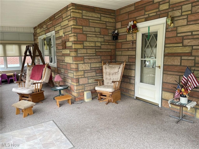 455 Smithfield St, Dillonvale, OH 43917 - view of covered porch