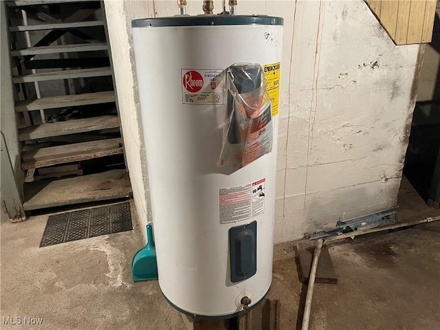 455 Smithfield St, Dillonvale, OH 43917 - utility room with electric water heater