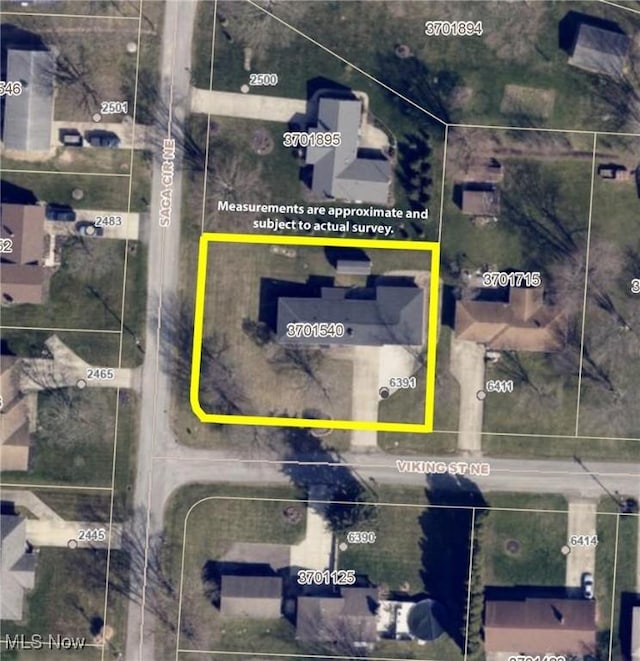 6391 Viking, East Canton, OH 44730 - aerial overview of property's location featuring property boundaries highlighted