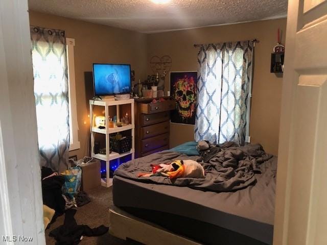 1817 Penn Pl NE, Canton, OH 44704 - carpeted bedroom with a textured ceiling