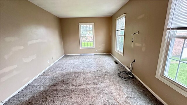 24 Washington Sq, Euclid, OH 44143 - spare room with plenty of natural light, carpet floors, and baseboards
