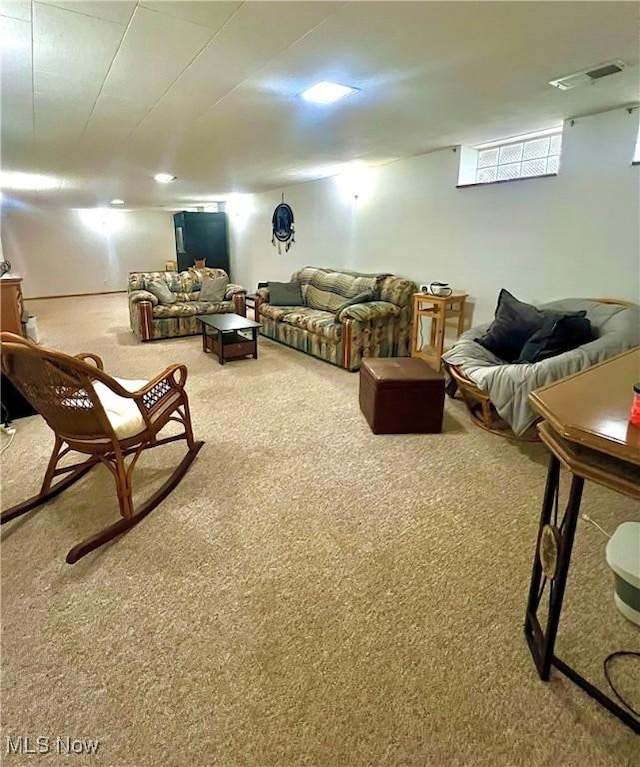 6101 Laurent Dr, Parma, OH 44129 - living room with carpet flooring