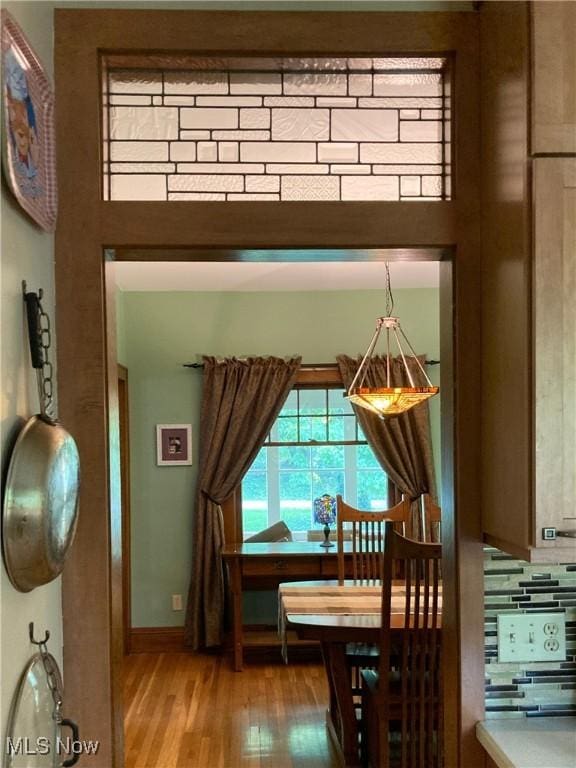 7434 Birkner Dr, Kent, OH 44240 - dining space with light wood-style floors and baseboards