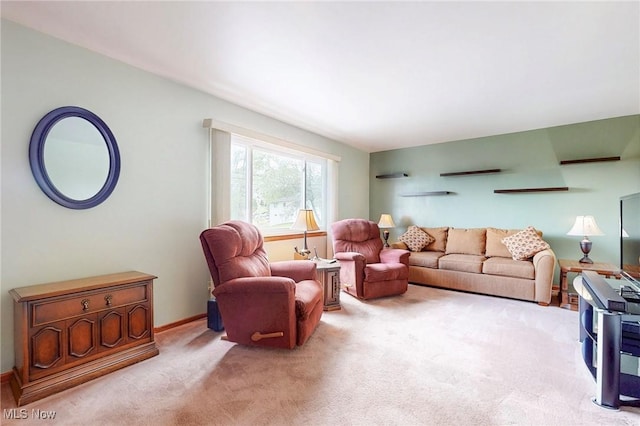 213 Pico St, Steubenville, OH 43952 - living room featuring light carpet and baseboards