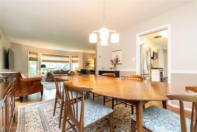 23935 Duffield Rd, Shaker Heights, OH 44122 - dining space with light wood-type flooring