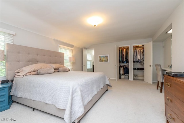 23935 Duffield Rd, Shaker Heights, OH 44122 - bedroom featuring lofted ceiling, light colored carpet, baseboards, and a spacious closet