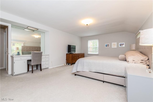 23935 Duffield Rd, Shaker Heights, OH 44122 - bedroom with light carpet, baseboards, and lofted ceiling
