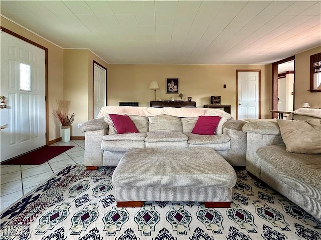 2308 Bears Den Rd, Youngstown, OH 44511 - living area with light tile patterned floors