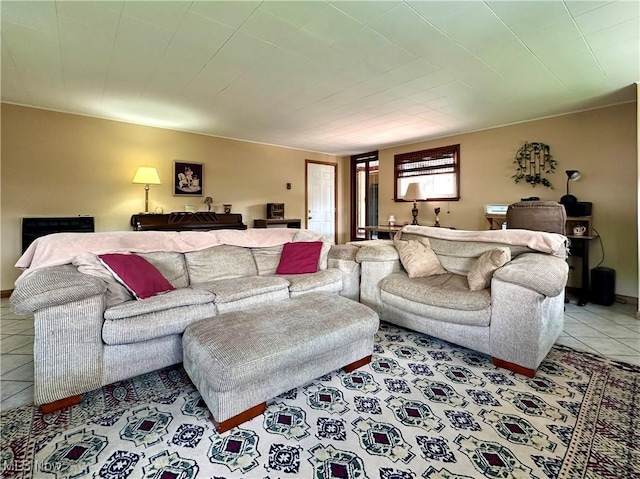 2308 Bears Den Rd, Youngstown, OH 44511 - living room with tile patterned floors