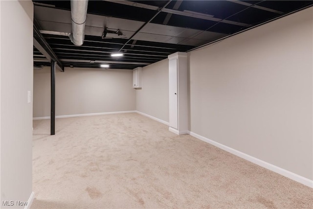 4827 E 88th St, Garfield Heights, OH 44125 - finished below grade area with carpet and baseboards