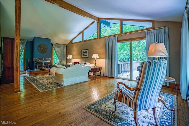 875 N Medina Line Rd, Akron, OH 44333 - living area with wood finished floors