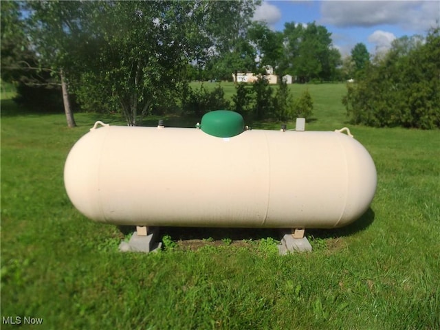 10677 Moss Rd, Lodi, OH 44254 - exterior view of heating fuel tank
