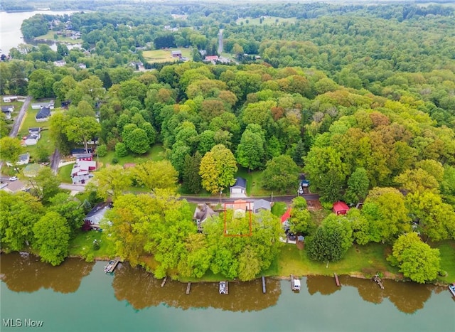 32094 Woodale Dr, Hanoverton, OH 44423 - drone / aerial view of a nearby body of water and a heavily wooded area