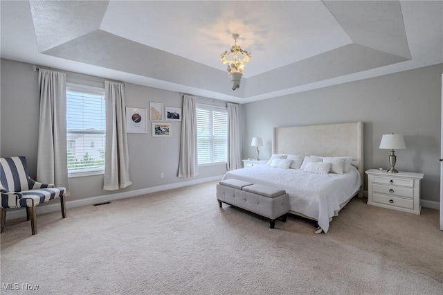 443 S Hametown Rd, Copley, OH 44321 - bedroom featuring a raised ceiling, multiple windows, and baseboards