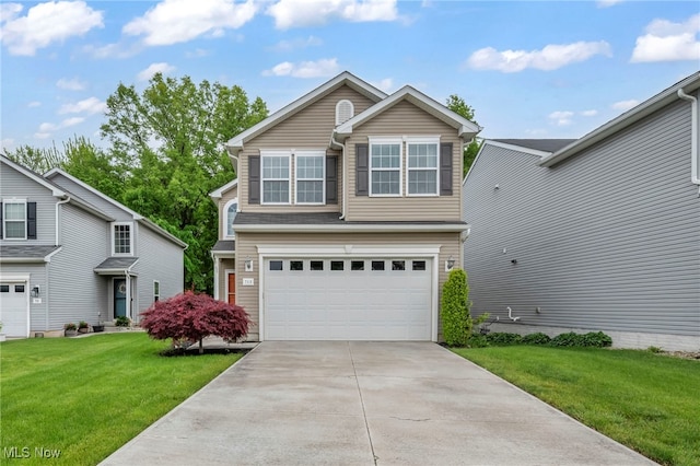713 Westpointe Dr, Amherst, OH 44001 - traditional-style home with an attached garage, concrete driveway, and a front lawn