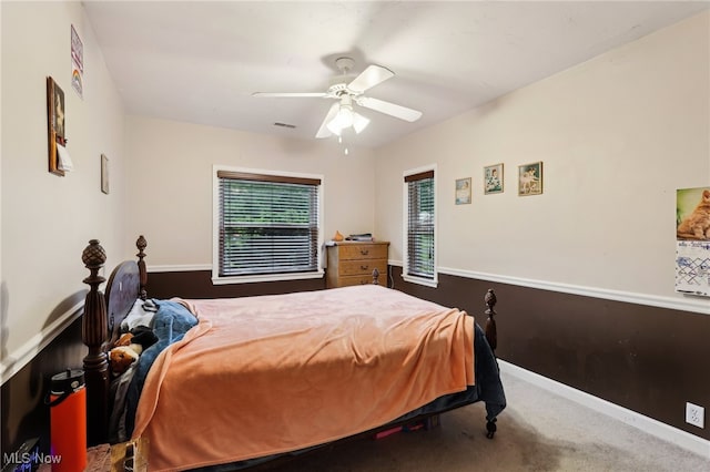 153 N Doan Ave, Painesville, OH 44077 - carpeted bedroom with ceiling fan and baseboards