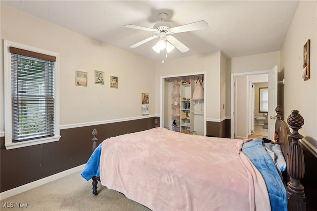 153 N Doan Ave, Painesville, OH 44077 - carpeted bedroom featuring a ceiling fan, baseboards, and a closet