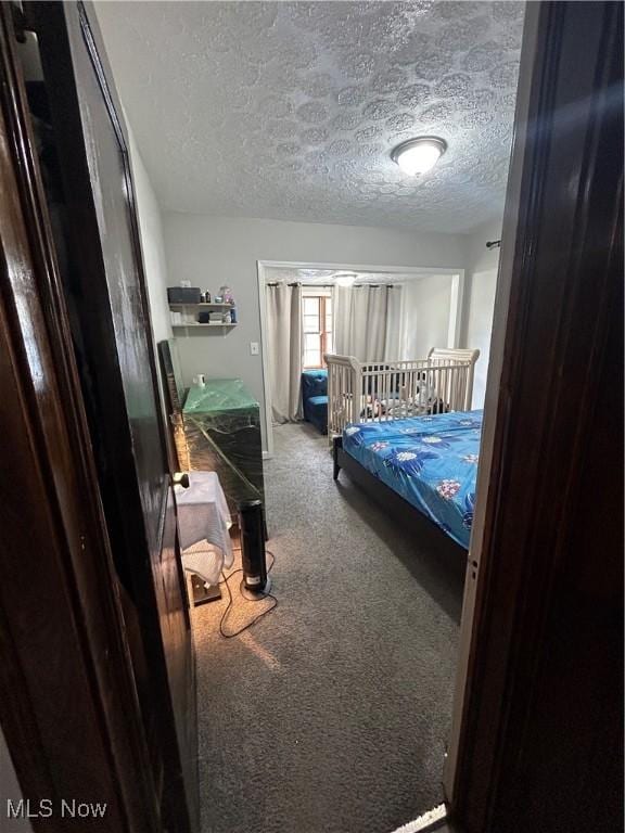 16112 Raymond St, Maple Heights, OH 44137 - bedroom featuring carpet and a textured ceiling