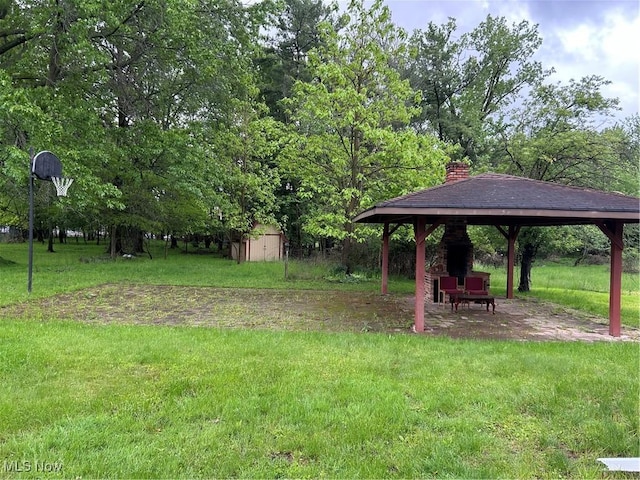 16112 Raymond St, Maple Heights, OH 44137 - view of green lawn featuring a gazebo