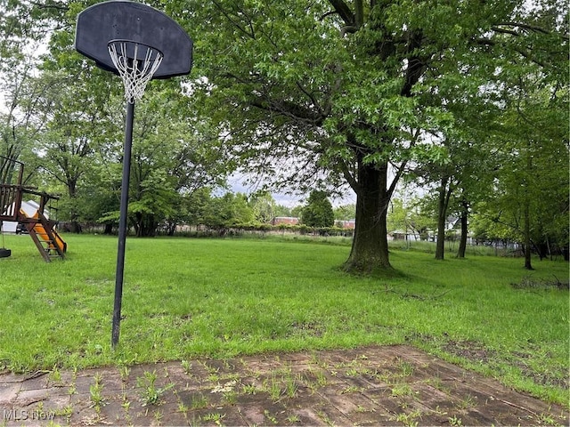 16112 Raymond St, Maple Heights, OH 44137 - view of green lawn with a playground