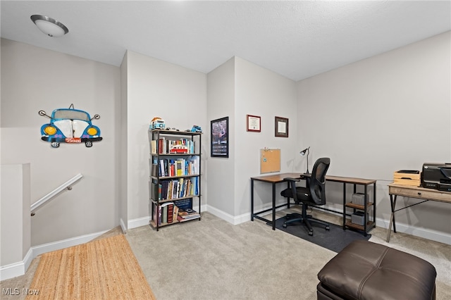 1343 W Clifton Blvd, Lakewood, OH 44107 - carpeted home office featuring baseboards