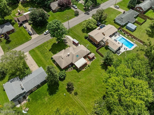 1033 Briarcliff Ave, Alliance, OH 44601 - aerial perspective of suburban area with a pool