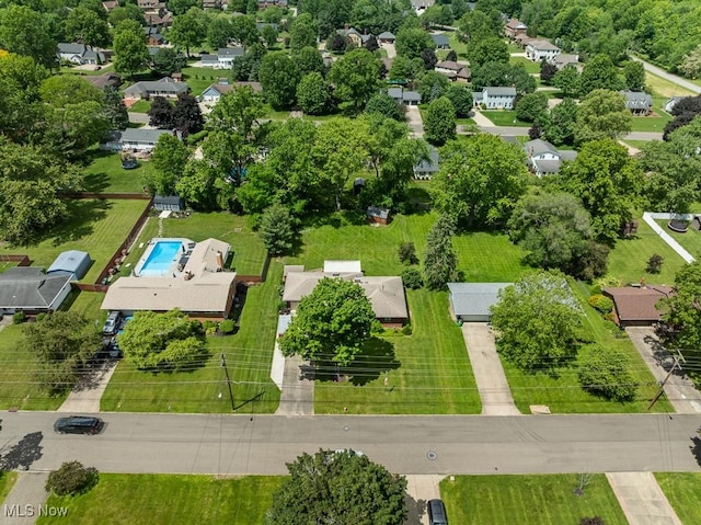 1033 Briarcliff Ave, Alliance, OH 44601 - aerial view of residential area featuring a pool area