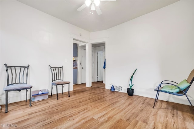 11020 Woodstock Ave, Cleveland, OH 44104 - unfurnished room featuring light wood-style floors and a ceiling fan