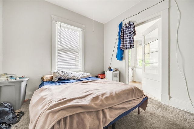 11020 Woodstock Ave, Cleveland, OH 44104 - bedroom featuring light carpet, multiple windows, and baseboards