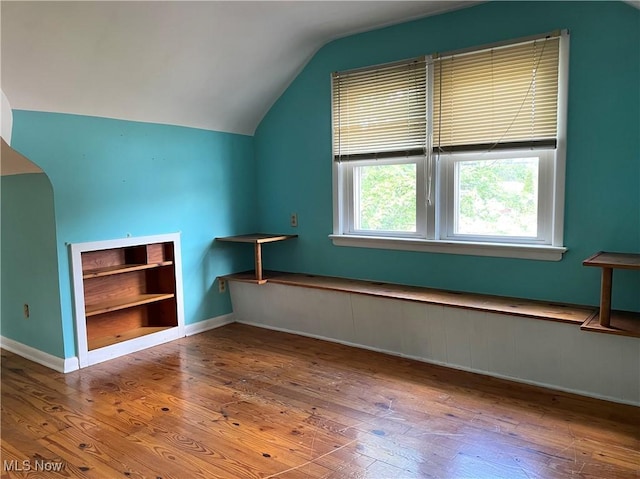 29000 Norman Ave, Wickliffe, OH 44092 - bonus room featuring lofted ceiling, built in shelves, hardwood / wood-style floors, and baseboards