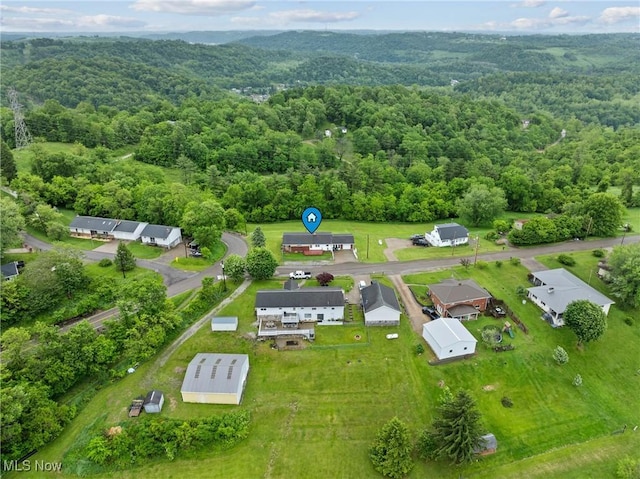 68951 Pine Terrace Rd, Bridgeport, OH 43912 - drone / aerial view of a heavily wooded area