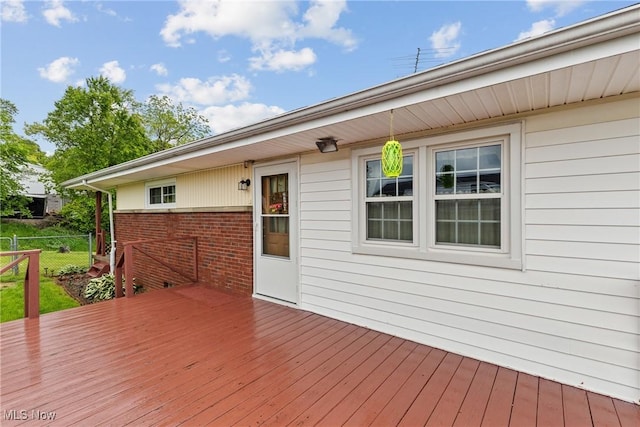 68951 Pine Terrace Rd, Bridgeport, OH 43912 - view of deck