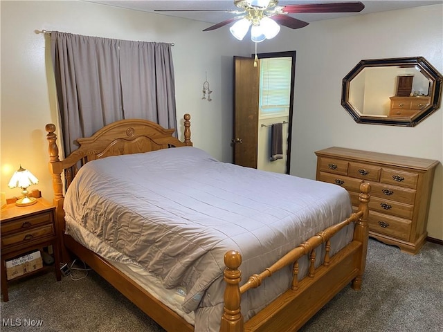 2733 W 37th St, Lorain, OH 44053 - carpeted bedroom with a ceiling fan