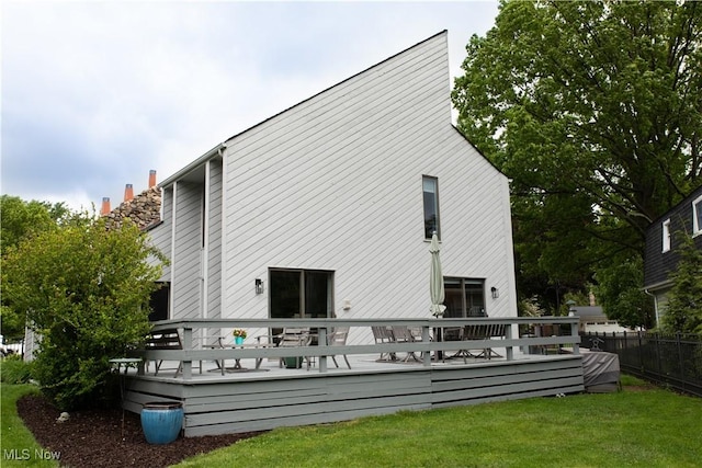 30907 Arlington Cir, Bay Village, OH 44140 - back of house featuring a wooden deck