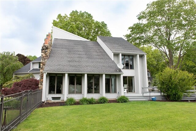 30907 Arlington Cir, Bay Village, OH 44140 - back of property featuring roof with shingles
