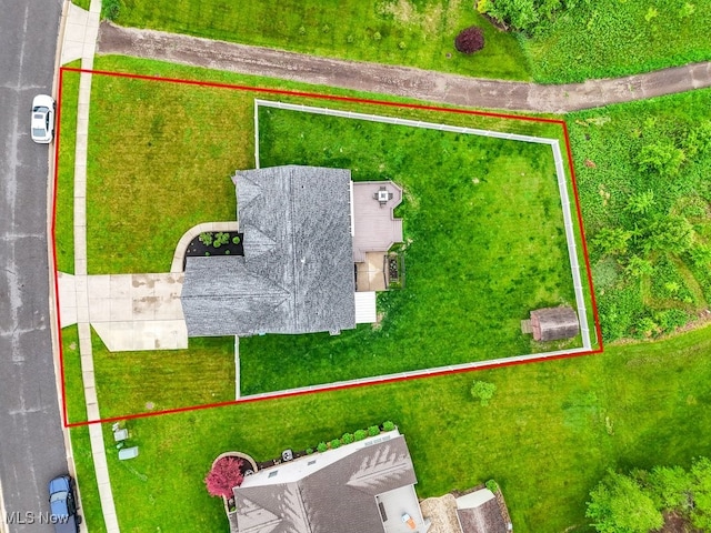 2042 Summer Evening Dr, Canal Fulton, OH 44614 - aerial view of property and surrounding area with property boundaries highlighted